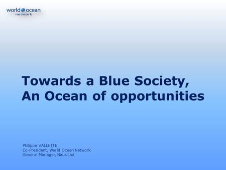An Ocean of opportunities
