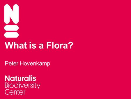 What is a Flora? Peter Hovenkamp. What is not a Flora? Labwork/ecology paper Species selection on non-taxonomic criteria No identification tool Character.
