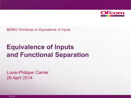 EoI was introduced with Functional Separation