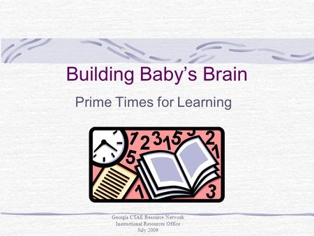 Prime Times for Learning