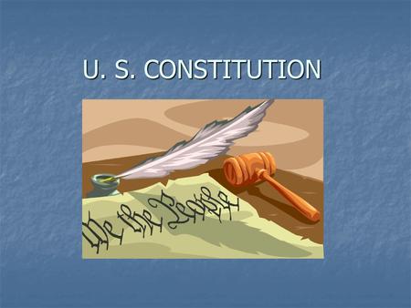 U. S. CONSTITUTION. Accused refuses to testify against himself 5 th AMENDMENT.