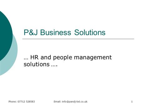P&J Business Solutions