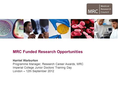 MRC Funded Research Opportunities