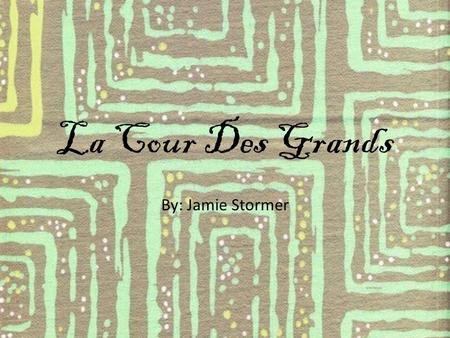 La Cour Des Grands By: Jamie Stormer. Mission Statement To bring Rodeo Drive fashion to the Midwest.