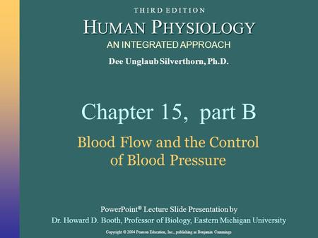 Blood Flow and the Control of Blood Pressure