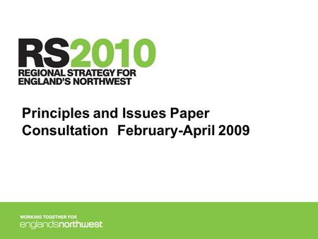 Principles and Issues Paper ConsultationFebruary-April 2009.