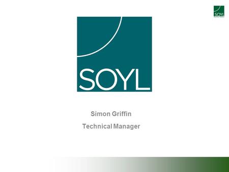Simon Griffin Technical Manager. Est 1993 60 employees 3000 Customers 1m ha + under PF management.
