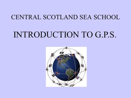 CENTRAL SCOTLAND SEA SCHOOL