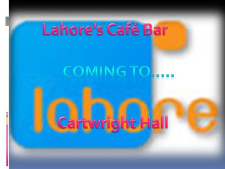 Lahore Café Bar coming to Cartwright hall will allow people to have food within the park and enjoy themselves. Coming to Lahore Café Bar will mean that.
