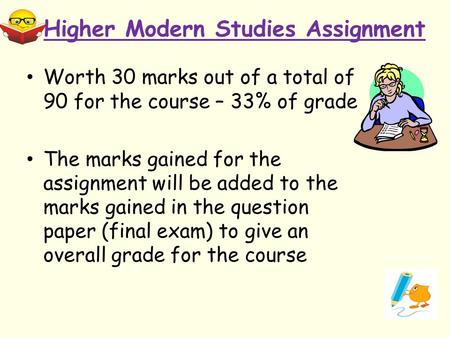 Higher Modern Studies Assignment
