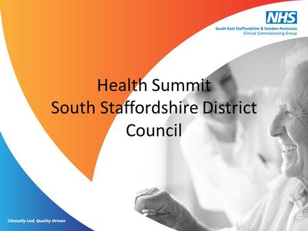 Health Summit South Staffordshire District Council