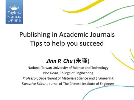 Publishing in Academic Journals Tips to help you succeed