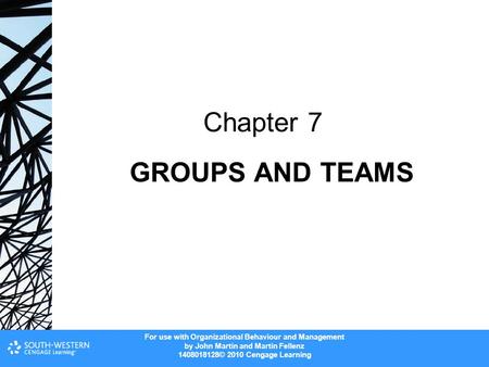 Chapter 7 GROUPS AND TEAMS.
