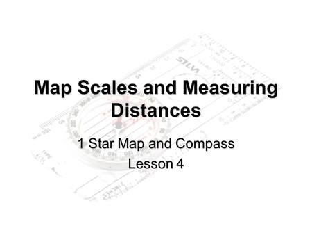 Map Scales and Measuring Distances