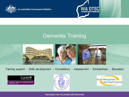 Training to care for people with dementia