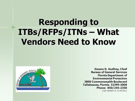 Responding to ITBs/RFPs/ITNs – What Vendors Need to Know