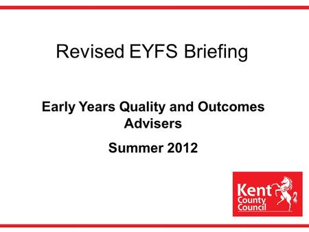 Early Years Quality and Outcomes Advisers