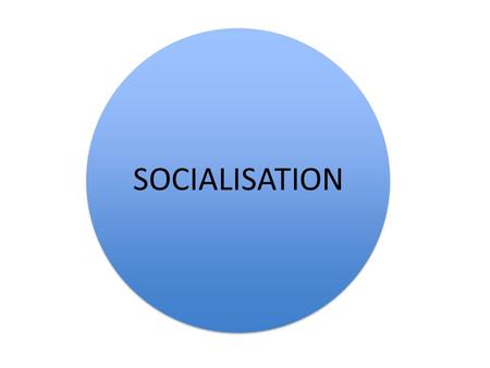 SOCIALISATION. Socialisation Part of every society Different in each society Each has own values, attitudes and beliefs.