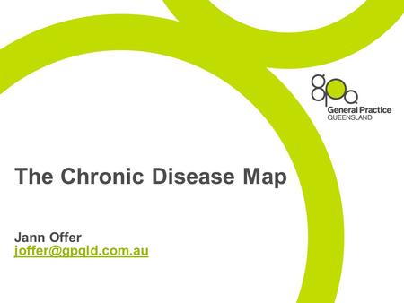 The Chronic Disease Map Jann Offer