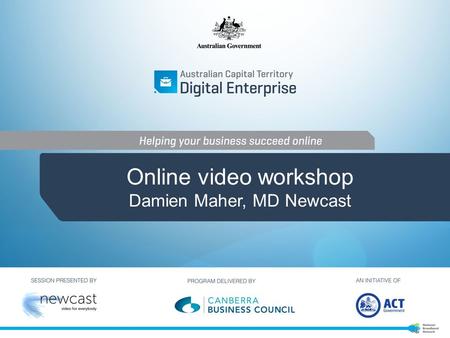 Online video workshop Damien Maher, MD Newcast. Online video workshop: outcomes.