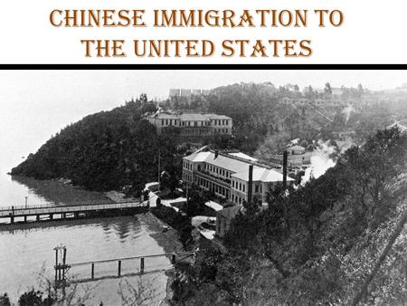 Chinese Immigration to the United States