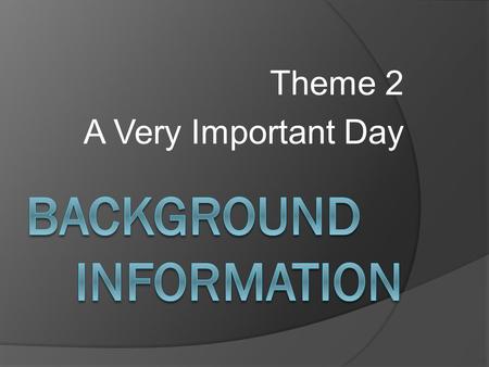 Theme 2 A Very Important Day. \ New York  abc/video?id=7534525.