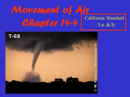 Movement of Air Chapter 14-4