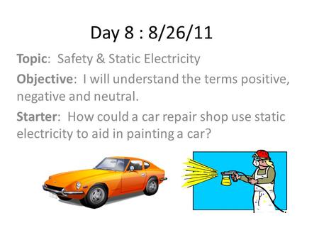 9 5 Applications Of Static Electricity Ppt Download