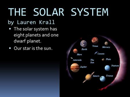 THE SOLAR SYSTEM by Lauren Krall