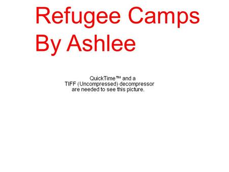Refugee Camps By Ashlee. 1 1 Some of the difficulties would be having not enough food or water, also you would be scared to go to the latrine in case.