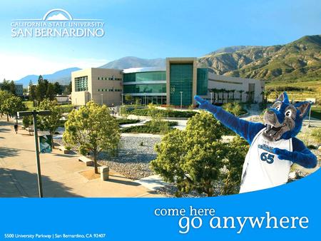 The campus is nestled against the San Bernardino mountains approx. three miles north of the 215 & 210 freeway Junction. Landmarks Include: Route 66 Arrowhead.