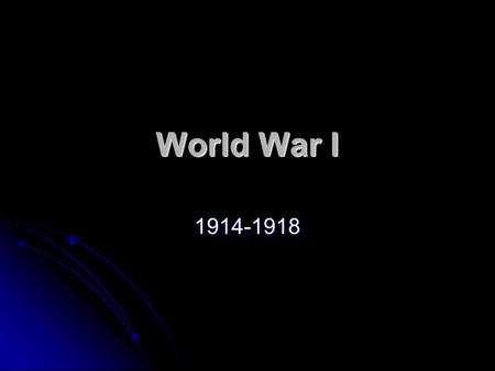 World War I 1914-1918. Vocabulary Neutrality Isolationism U-Boat Allies Woodrow Wilson Not taking sides Not taking sides U.S. policy of avoiding other.