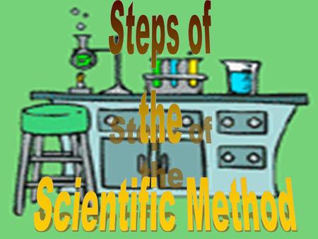 Steps of the Scientific Method.