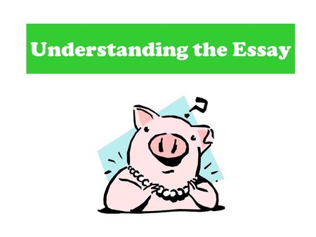 Understanding the Essay Paragraph One… is called the introduction. is where your thesis statement appears. Your thesis statement tells the reader what.