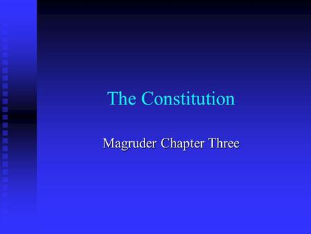 Magruder Chapter Three