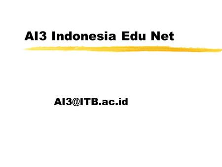 AI3 Indonesia Edu Net ID agriculture mailing list
