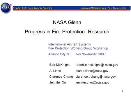 Progress in Fire Protection Research