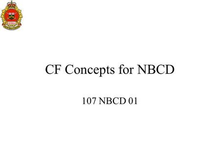 CF Concepts for NBCD 107 NBCD 01.