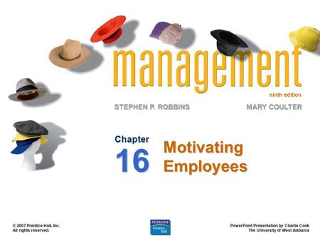 Motivating Employees Chapter 16