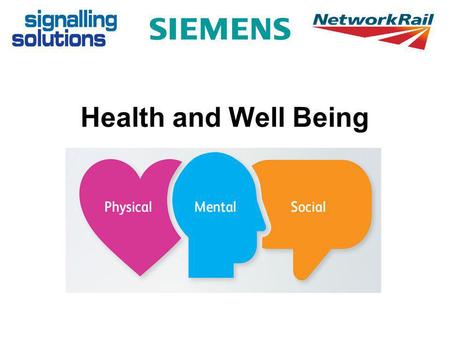 Health and Well Being. What does Health and Wellbeing mean to you?