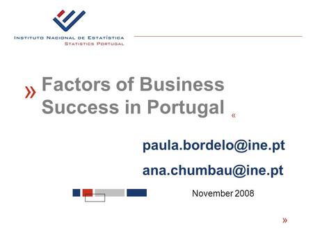« November 2008 « Factors of Business Success in Portugal «