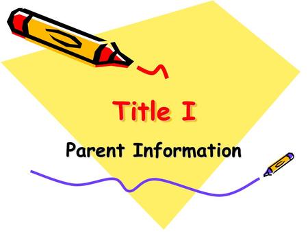 Title I Parent Information. What is Title I? Title I is the largest federal assistance program for our nation’s schools.