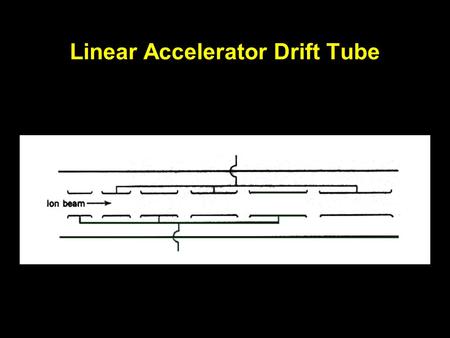 Linear Accelerator Drift Tube. Positive Ion Cyclotron Operation.
