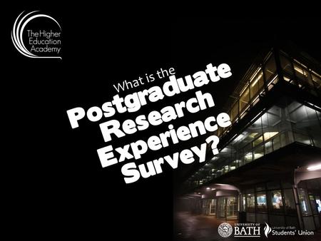 What is the Postgraduate Research Experience Survey?