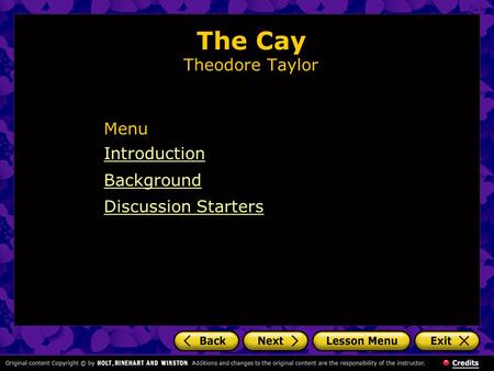 The Cay Theodore Taylor