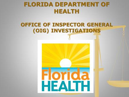 FLORIDA DEPARTMENT OF HEALTH