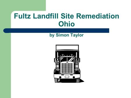 Fultz Landfill Site Remediation Ohio by Simon Taylor.