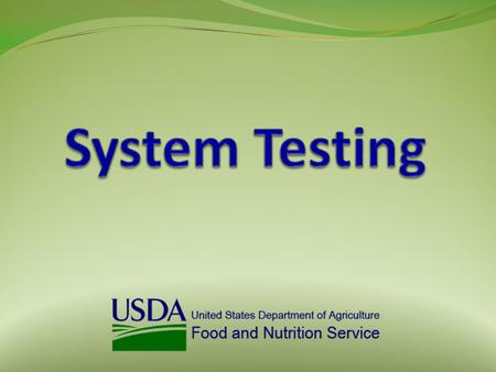 System Testing 2  Effective March 3, 2014, new requirements for system testing were implemented  State Agencies are now required to provide to FNS: