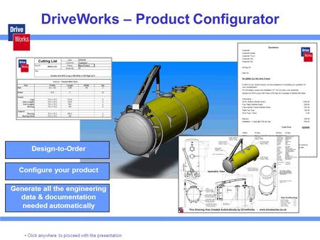 DriveWorks – Product Configurator