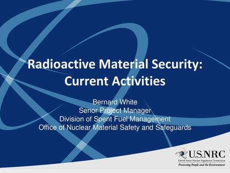 NRC/Office of Nuclear Material Safety and Safeguards Directory